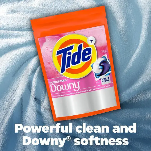 Alt view image 3 of 7 - Tide Power PODS with Downy Soft Boosters Laundry Detergent Pacs, April Fresh Scent, 18 Count