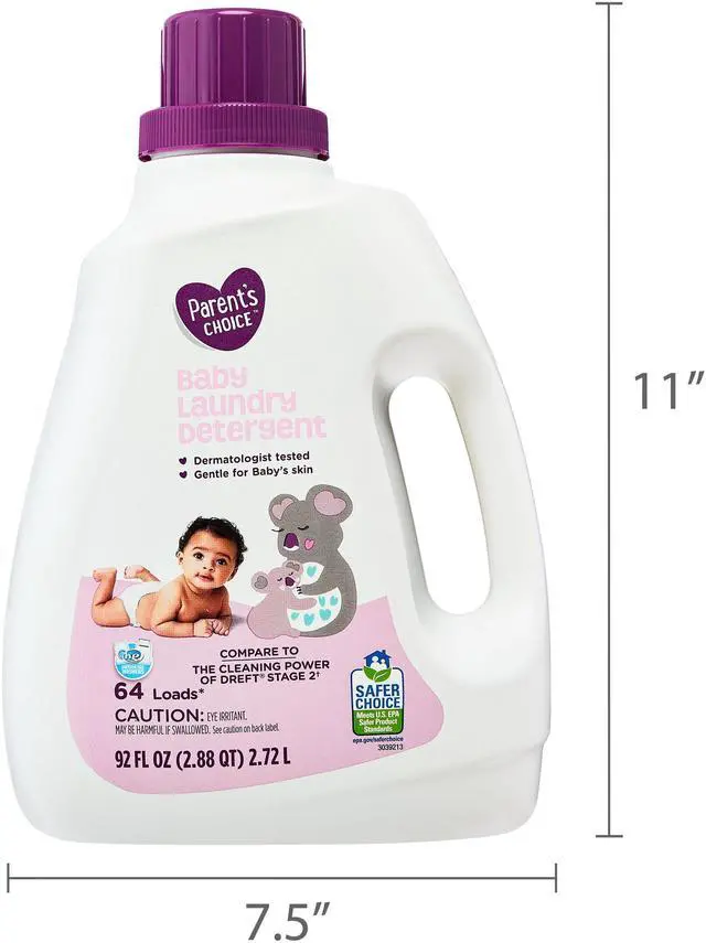 Alt view image 7 of 7 - Parent's Choice Baby Laundry Detergent, 92 fl oz, 64 Loads