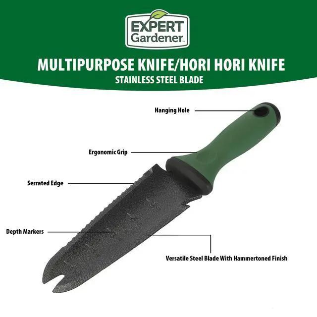 Alt view image 2 of 7 - Expert Gardener Multipurpose Hori Hori Garden Knife