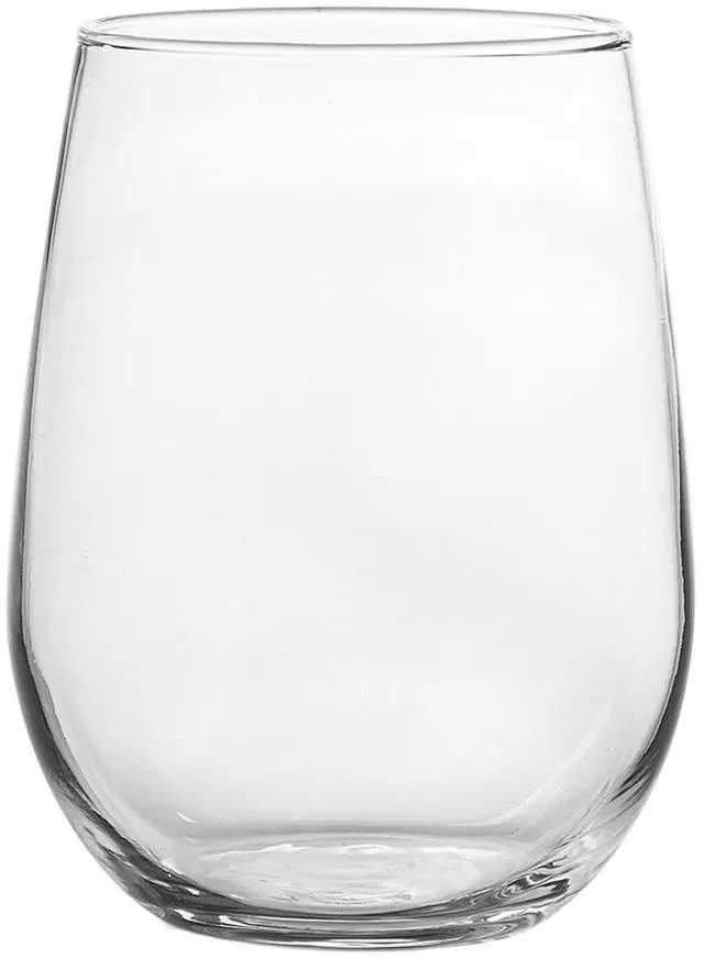 Main image of (4 pack) Mainstays Clear Stemless Wine Glass Set, 17 oz