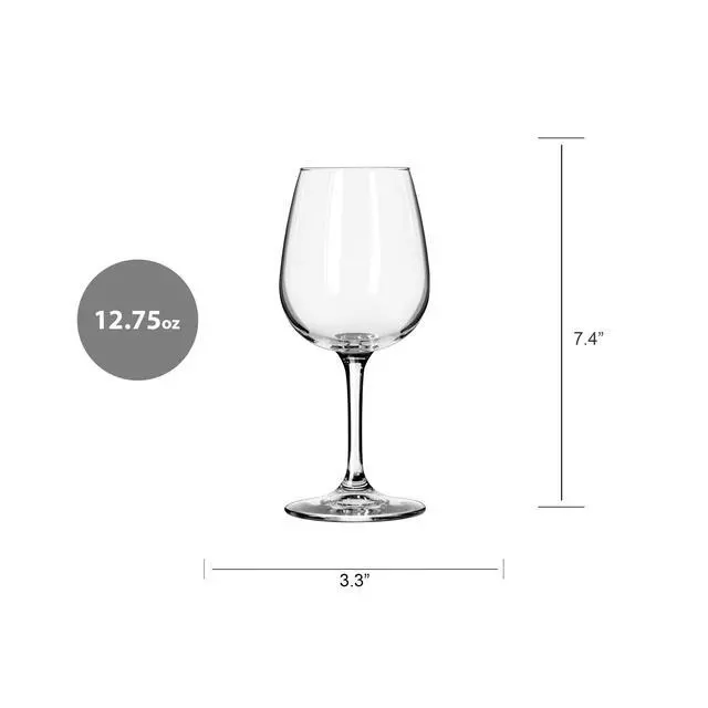 Alt view image 3 of 4 - (4 pack) Mainstays Alto 12.75 oz Wine Glass for Everyday Use