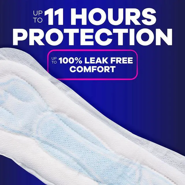 Alt view image 5 of 7 - Always Maxi Pads without Wings, Size 4, Overnight Absorbency, 28 count