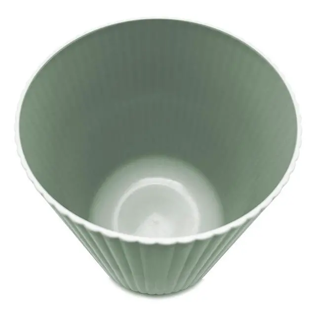 Alt view image 3 of 5 - Mainstays 1.64 Gallon Ribbed Plastic Trash Can, Green