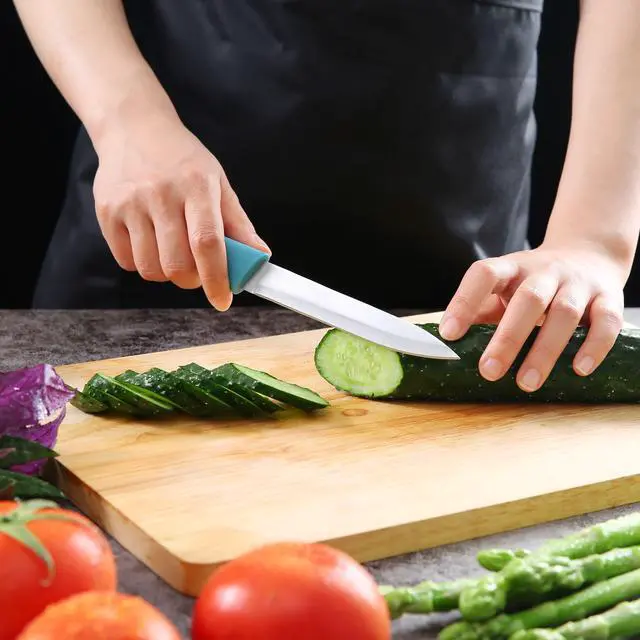 Alt view image 6 of 7 - Mainstays 3-Piece Stainless Steel Color Knife Set