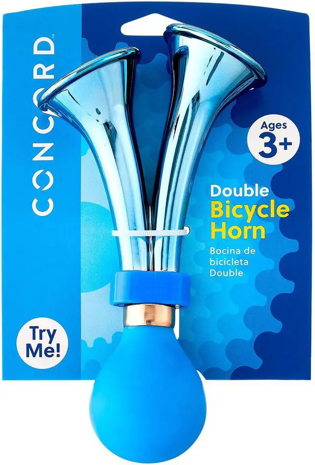Alt view image 4 of 7 - Concord Double Bicycle Horn, Blue
