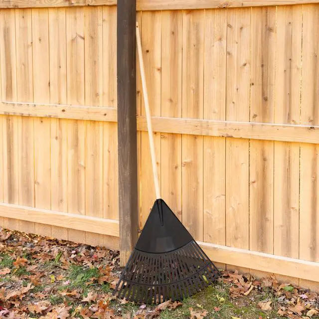Alt view image 4 of 7 - Expert Gardener, 24-inch Wood and Poly Leaf Rake