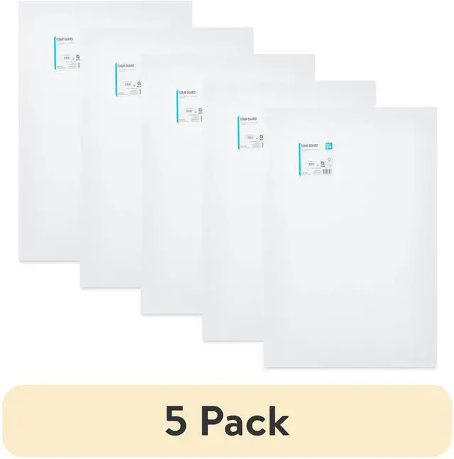 Main image of (5 pack) Pen+Gear White Foam Board, 20" x 30"