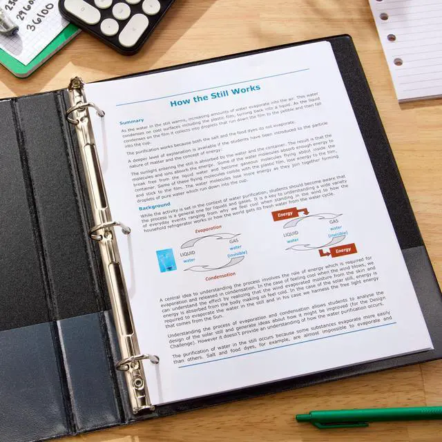 Alt view image 3 of 6 - Pen + Gear 1-Inch Durable Binder D-Ring Black 6 Pack