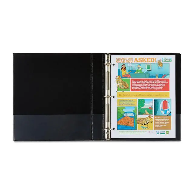 Alt view image 5 of 6 - Pen + Gear 1-Inch Durable Binder D-Ring Black 6 Pack