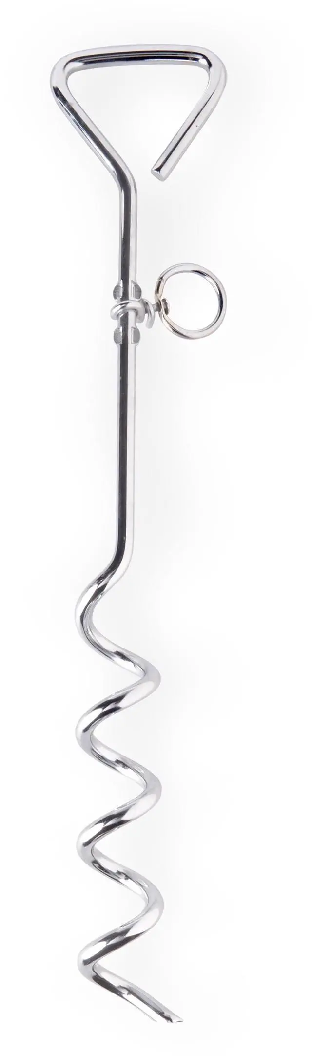 Main image of Vibrant Life Medium Spiral Steel Stake for Dogs, M, 18"