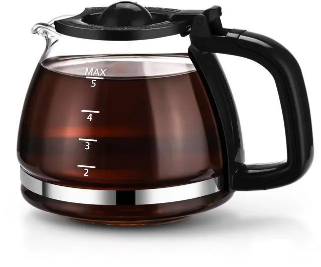 Alt view image 2 of 6 - Mainstays 5-Cup Replacement Carafe for Coffee Makers, Plastic & Glass