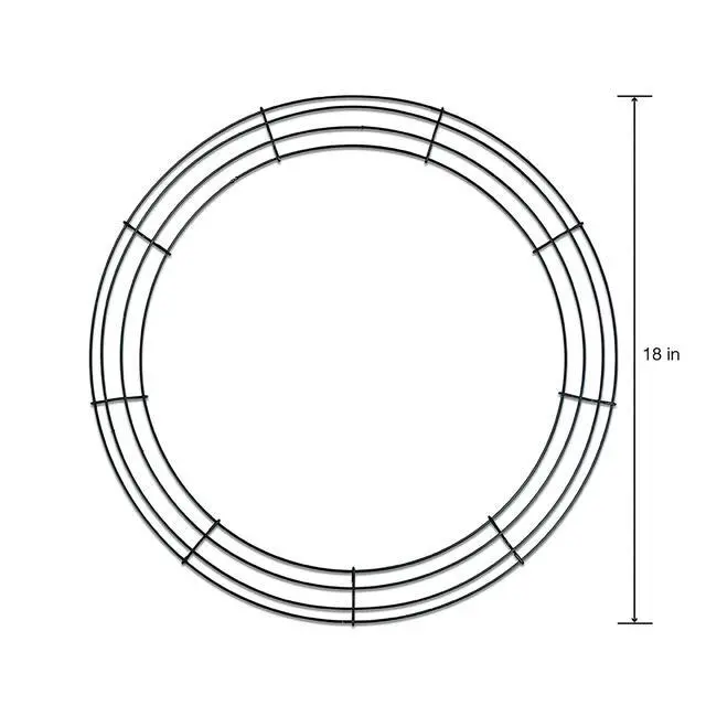 Alt view image 2 of 6 - FloraCraft Wire Wreath Form 18 inch Green