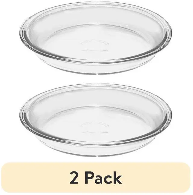 Main image of (2 pack) Anchor Hocking 9" Glass Pie Pan