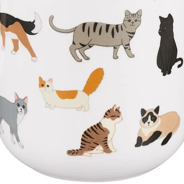 Alt view image 4 of 7 - Mainstays 16.06 oz White Stoneware Cat Mug