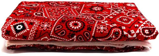 Alt view image 3 of 7 - Waverly Inspirations 45" (3 Yards Cut) 100% Cotton Printed Bandana Craft Fabric, Red