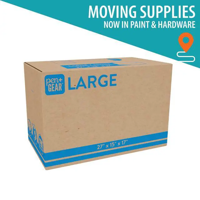 Alt view image 4 of 7 - (10 pack) Pen+Gear Large Moving Boxes, 27L x 15W x 17H, Kraft