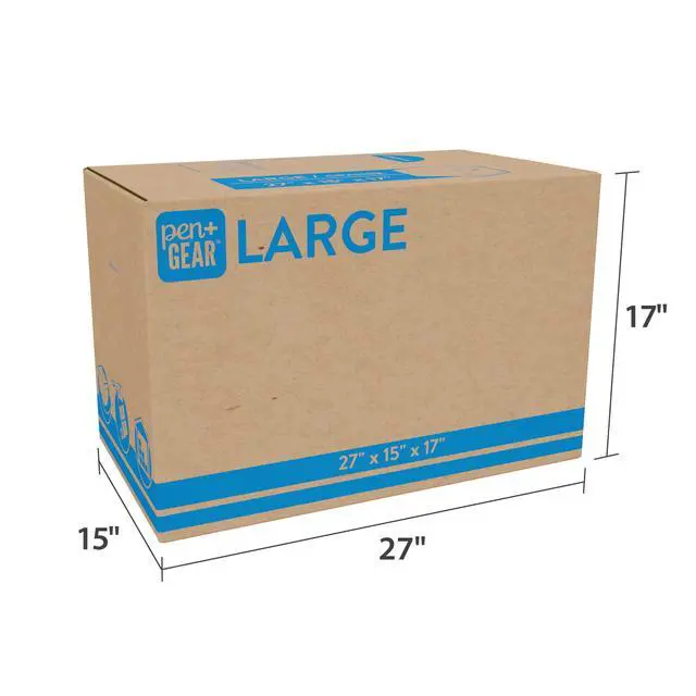 Alt view image 7 of 7 - (10 pack) Pen+Gear Large Moving Boxes, 27L x 15W x 17H, Kraft