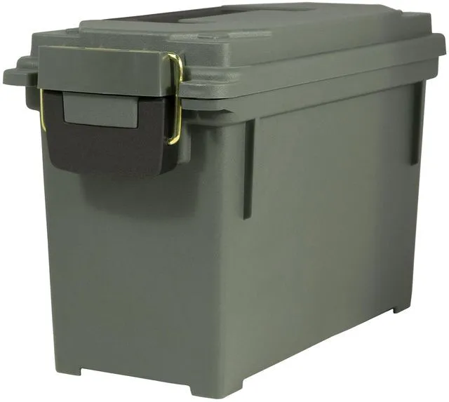 Alt view image 4 of 7 - (2 pack) Strategy Field Ammo Box 11.6" x 5.2" x 7.2" Plastic OD Green