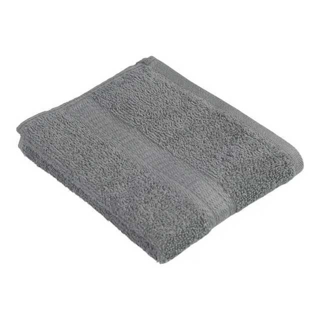 Alt view image 3 of 7 - (4 pack) Mainstays Basic Hand Towel, Soft 100% Cotton and highly absorbent Hand Towel, Grey