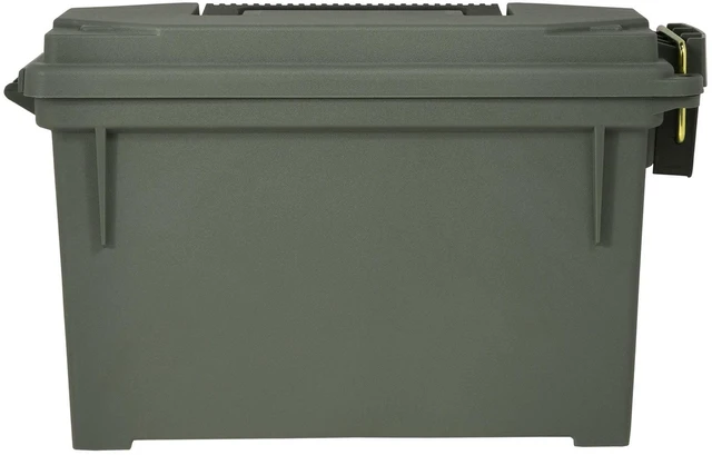Alt view image 6 of 7 - (2 pack) Strategy Field Ammo Box 11.6" x 5.2" x 7.2" Plastic OD Green