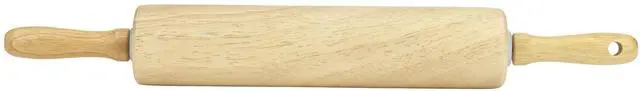 Main image of Wood Rolling Pin 10" x 2", Water-Resistant, Wood Barrel Dough Rolling Pin, GoodCook, 1 Piece