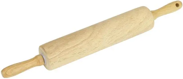 Alt view image 2 of 7 - Wood Rolling Pin 10" x 2", Water-Resistant, Wood Barrel Dough Rolling Pin, GoodCook, 1 Piece