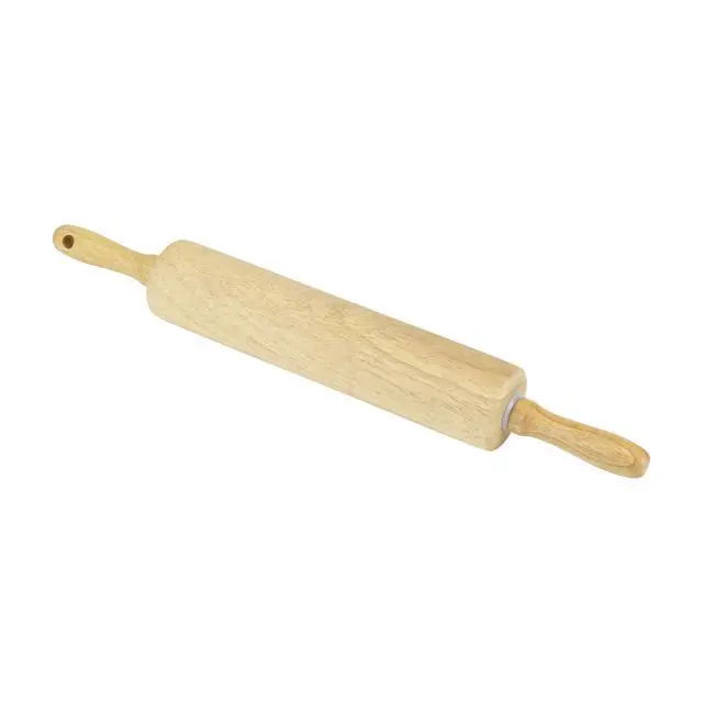 Alt view image 3 of 7 - Wood Rolling Pin 10" x 2", Water-Resistant, Wood Barrel Dough Rolling Pin, GoodCook, 1 Piece