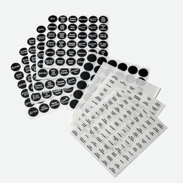 Alt view image 5 of 5 - Kamenstein 24 Piece Empty 4 oz. Glass Jars Kitchen Spice Set Organizer and Jar Filling Kit