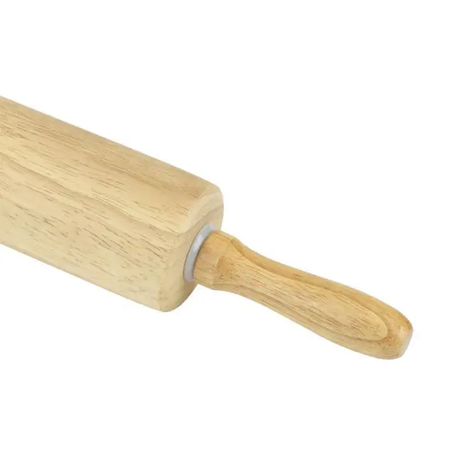 Alt view image 5 of 7 - Wood Rolling Pin 10" x 2", Water-Resistant, Wood Barrel Dough Rolling Pin, GoodCook, 1 Piece