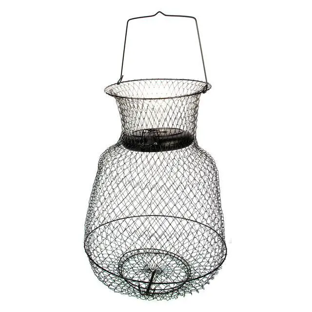 Alt view image 5 of 7 - Ozark Trail 15 in x 21 in Collapsible Floating Wire Fishing Basket with Trap Doors and Handle