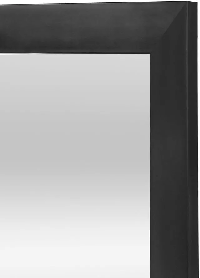 Alt view image 3 of 7 - Mainstays 13.5" x 49.5" Black Modern Door Mirror for Bedroom and Living Room