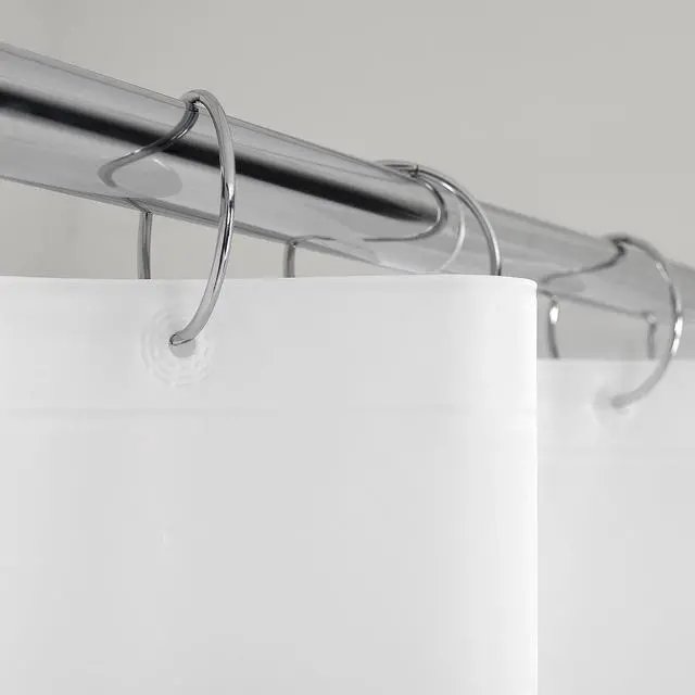 Alt view image 2 of 7 - Mainstays Light Weight PEVA Shower Curtain Liner, 70 in x 71 in, White