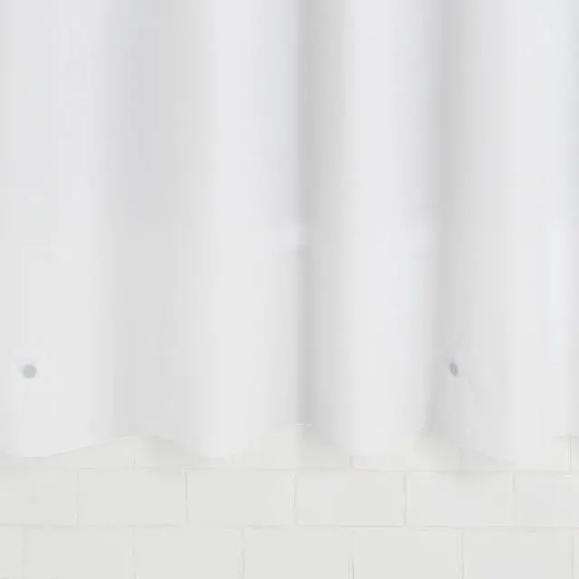 Alt view image 7 of 7 - Mainstays Light Weight PEVA Shower Curtain Liner, 70 in x 71 in, White