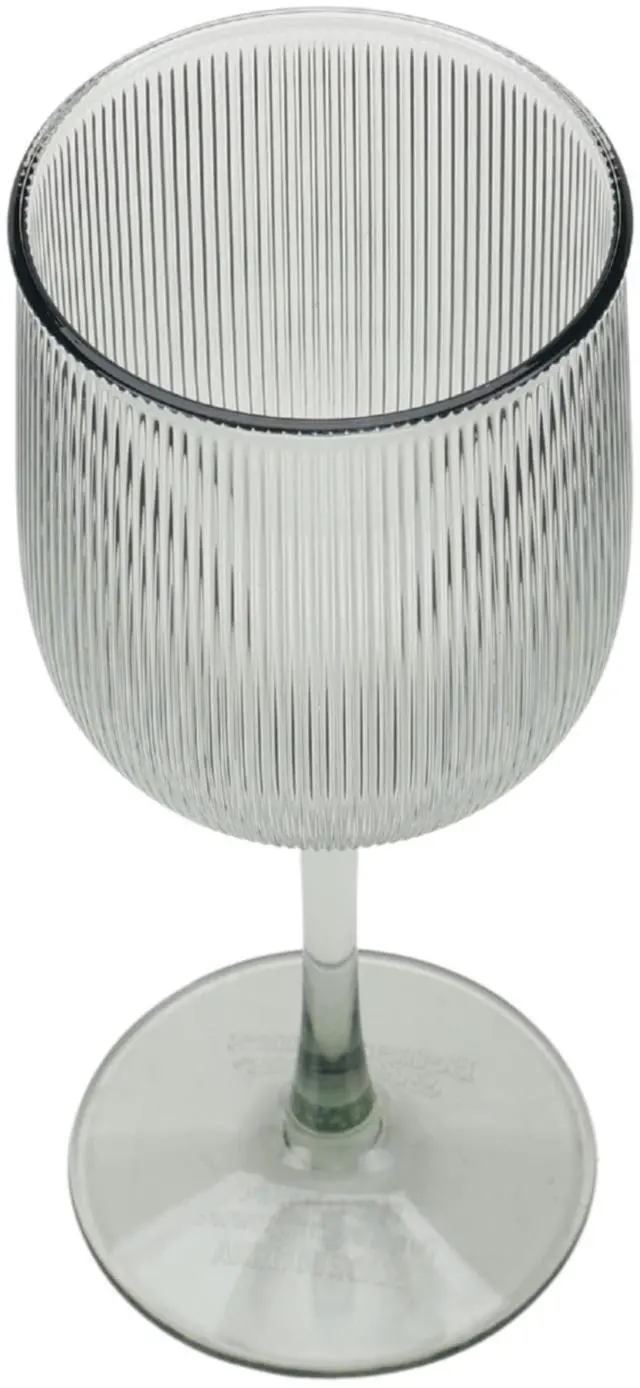 Alt view image 3 of 7 - Better Homes & Gardens 4-Piece Green Ribbed Tritan Wine Glass Set