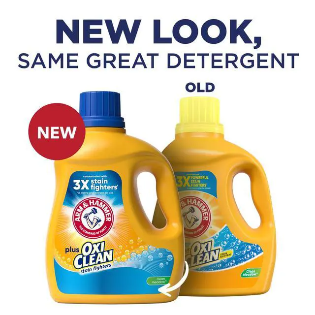 Alt view image 4 of 6 - ARM & HAMMER Plus OxiClean Clean Meadow, 77 Loads Liquid Laundry Detergent, 100.5 fl oz
