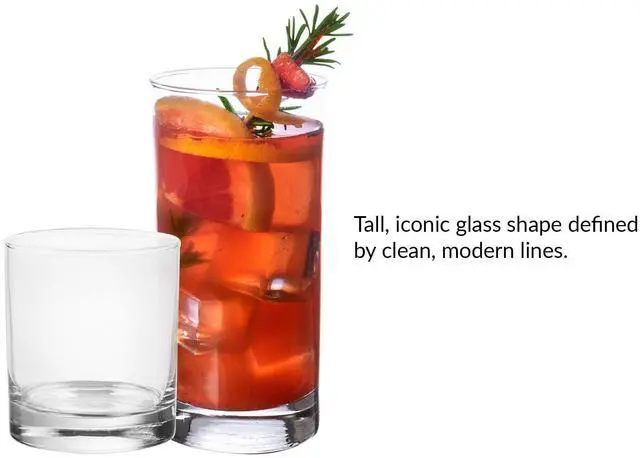 Alt view image 2 of 5 - Mainstays Cooler Tennyson Glass Drinkware Set, Clear, 12 Pieces