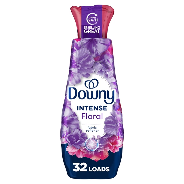 Alt view image 6 of 6 - Downy Intense Liquid Fabric Softener and Conditioner, Floral Scent, 24 fl oz, 32 Loads