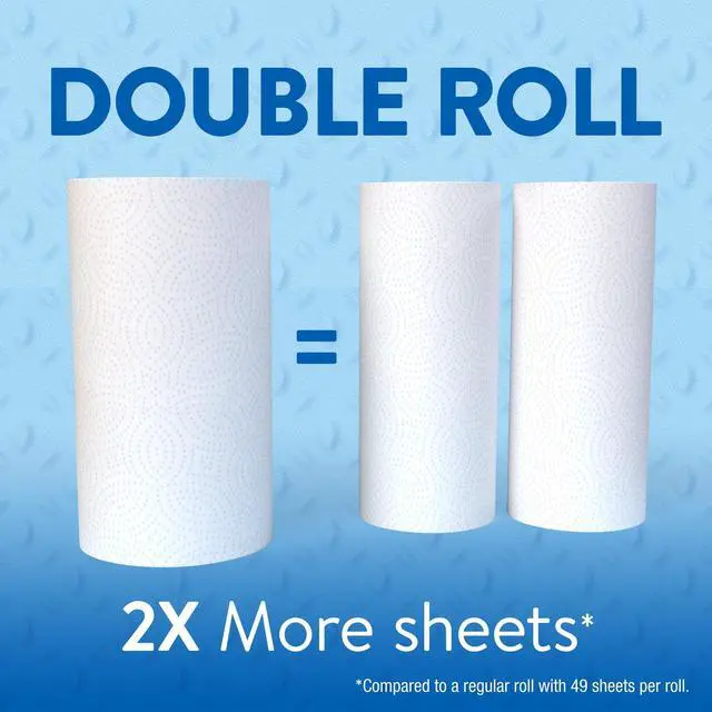 Alt view image 3 of 7 - Great Value Everyday Strong Paper Towels, 2 Double Rolls