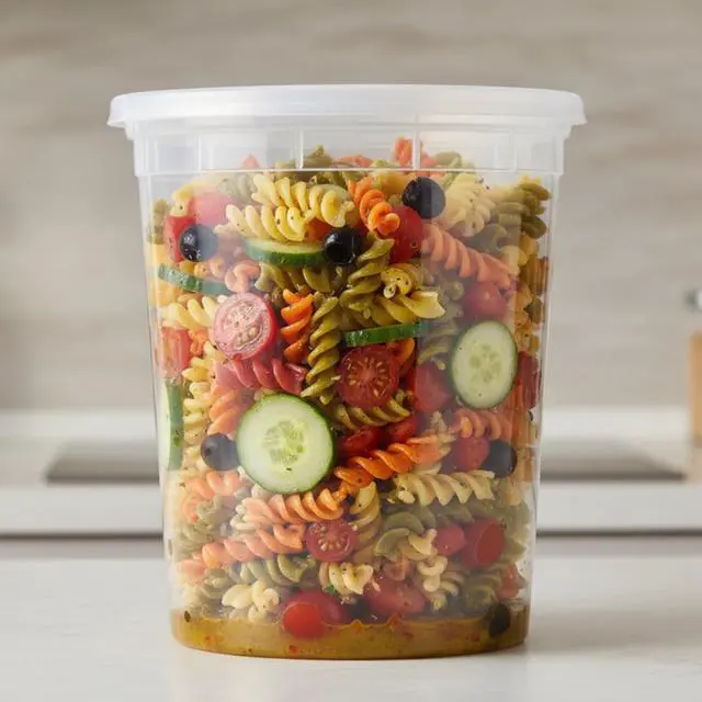 Alt view image 2 of 7 - Mainstays Clear Plastic Deli Containers, 32 oz, 40 Piece