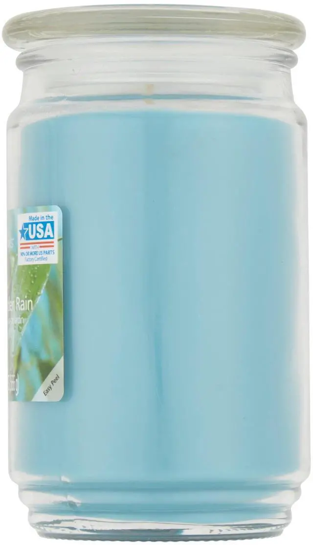 Alt view image 4 of 6 - Mainstays Garden Rain Single-Wick Scented Glass Jar Candle, 20 oz