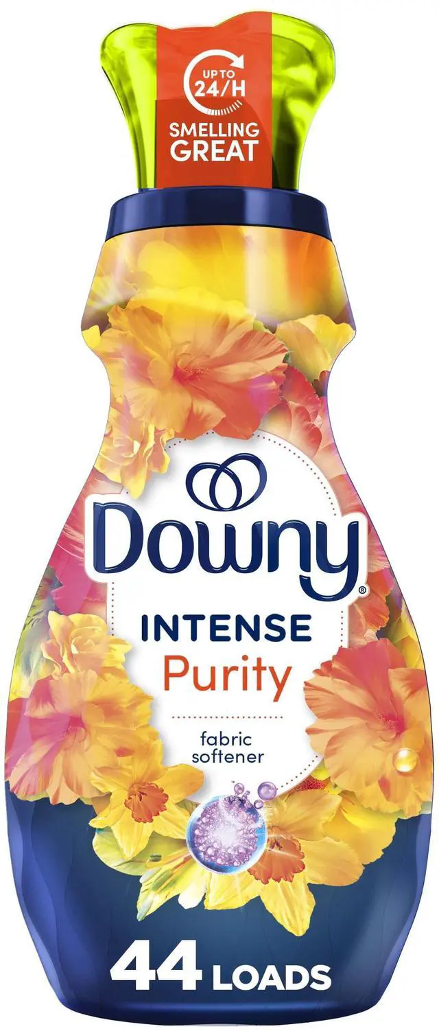 Main image of Downy Intense Liquid Fabric Softener and Conditioner, Purity Scent, 32 fl oz, 44 Loads