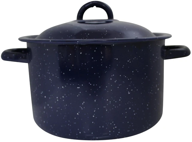 Main image of IMUSA 6.0qt Enamel Stock Pot, Blue
