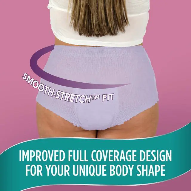 Alt view image 4 of 5 - Assurance Women's Incontinence and Postpartum Underwear, S/M, Maximum Absorbency, 19 Count
