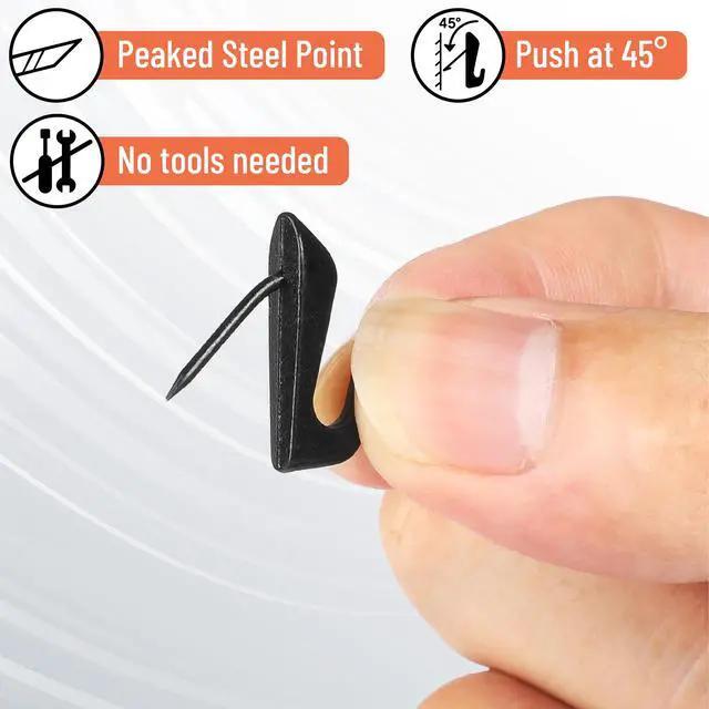 Alt view image 3 of 14 - Mr. Pen- Push Pin Hooks for Hanging Pictures, 30 Pack, Black