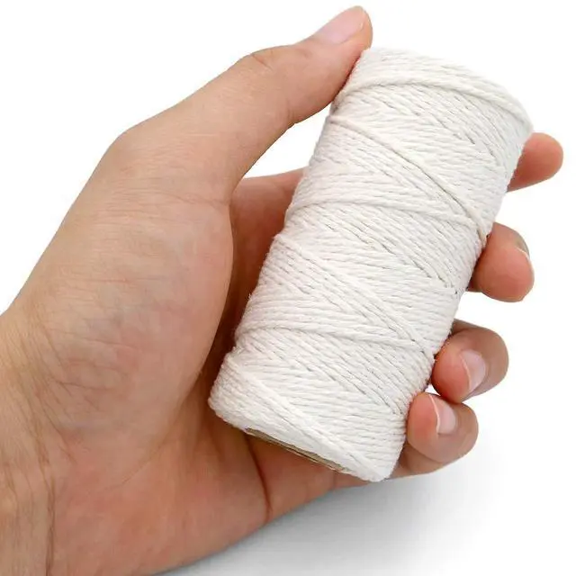 Alt view image 4 of 6 - jijAcraft White String, Butchers Twine, 328 Feet 2mm Cotton Twine Strings for Cooking Crafts Gift Wrapping Turkey Sausage Gardening