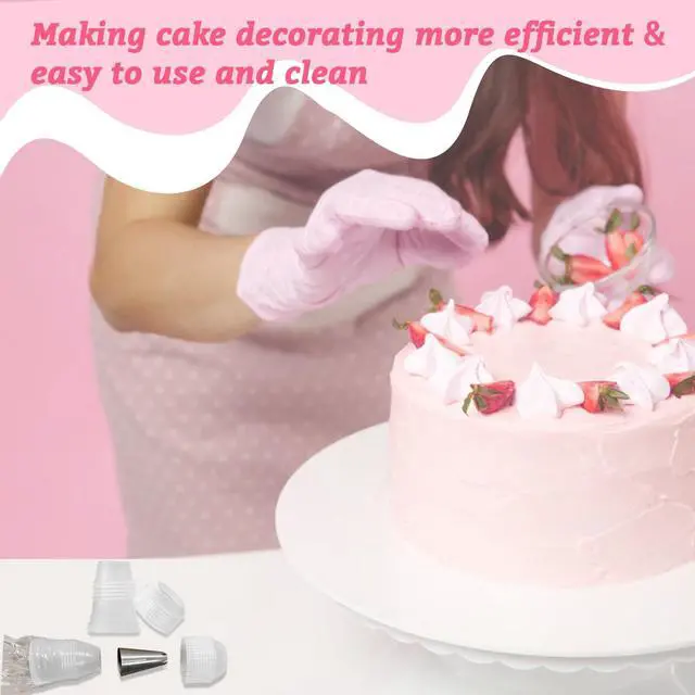 Alt view image 6 of 7 - 10 Pack Piping Bag Couplers for Icing Nozzles, Small Couplers for Piping Bags, Transparent