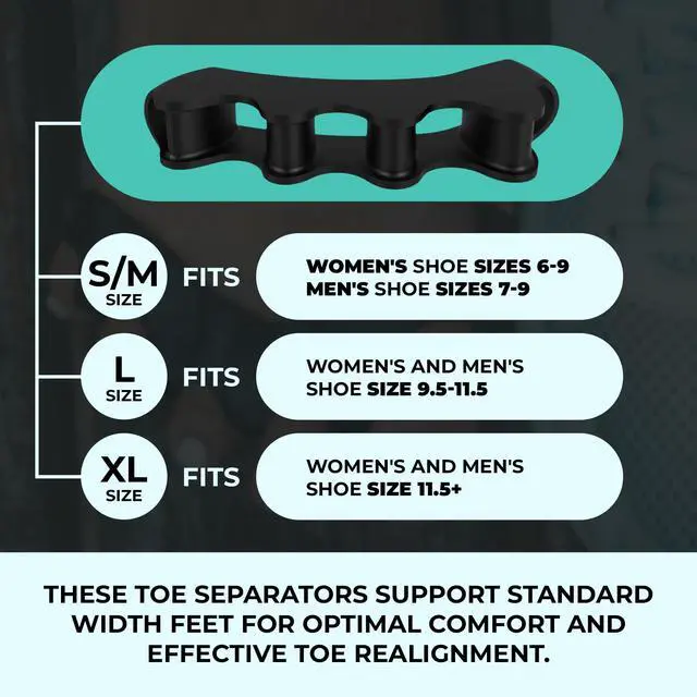 Alt view image 3 of 14 - VYCE PrimalStep Toe Separators, Spreaders, Spacers, S/M