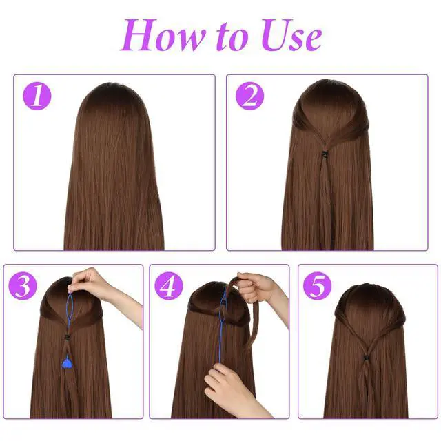 Alt view image 4 of 7 - COMNICO 12pcs Quick Beader for Hair Braids Loading Beads Braid Stringer Ponytail Maker Plastic Hair Tail Beading Tools Kit for Kids Girls (Colorful)