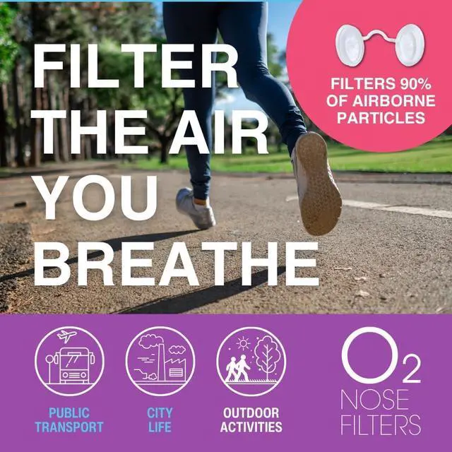 Alt view image 6 of 7 - O2 Nose Filters with 3M Filtration - Nasal Screens for Allergies, Dust & Smoke - Drug-Free & Latex-Free Nose Filters - Invisible Allergy Protection (Trial Pack 4 Sizes)