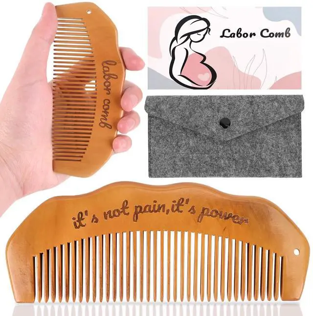 Main image of Birthing/Birth Comb for Labor Pain, Post Partum and Home Delivery Essentials, Pregnancy and Hospital Bag Must Haves, Gifts for Expecting Mom Women, Acupressure Tool for Anxiety/Natural Pain Relief